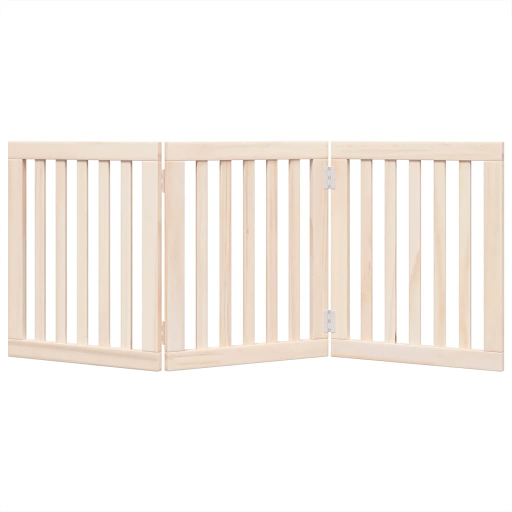 valla mascota madera 3 piezas 150 cm