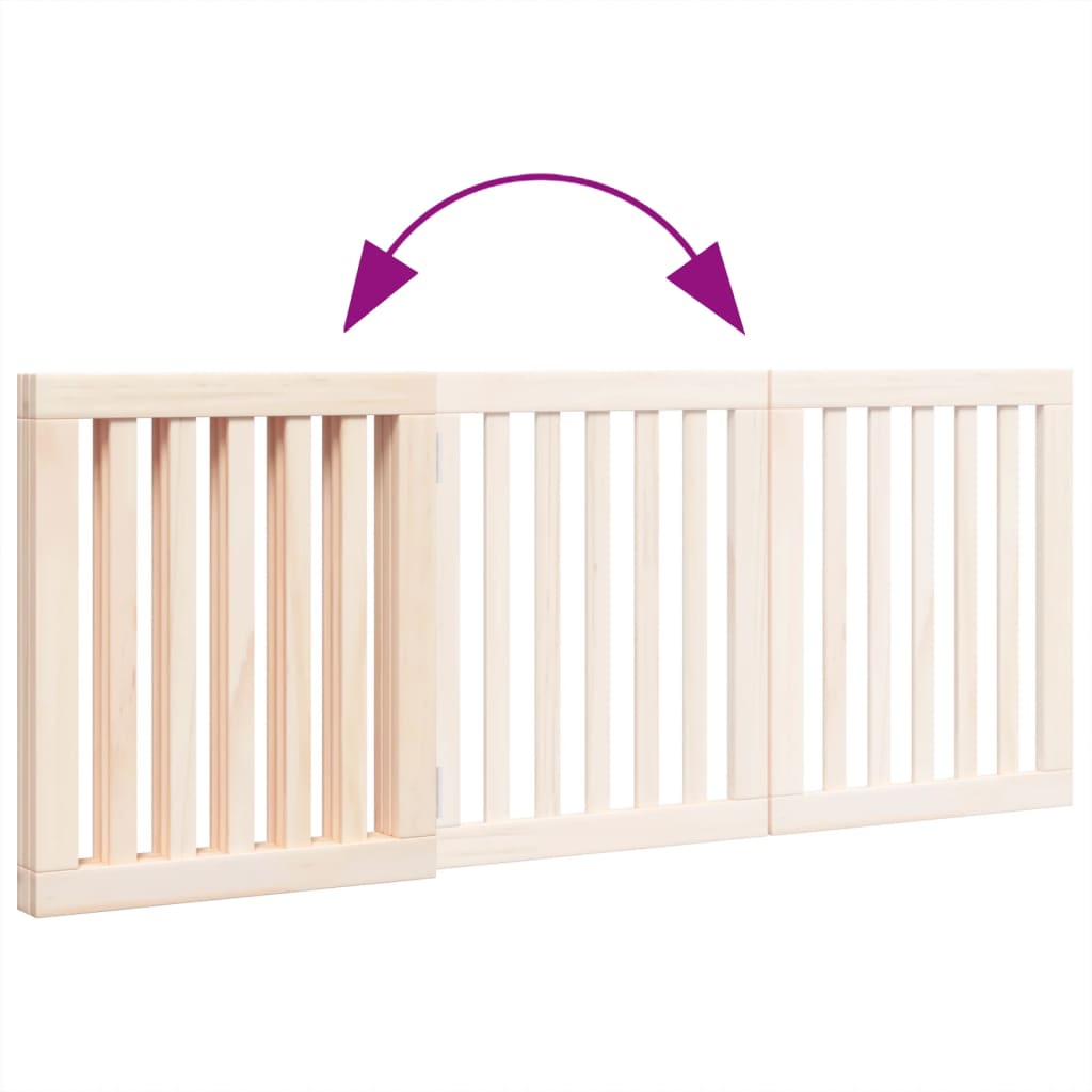 valla mascota madera 3 piezas 150 cm