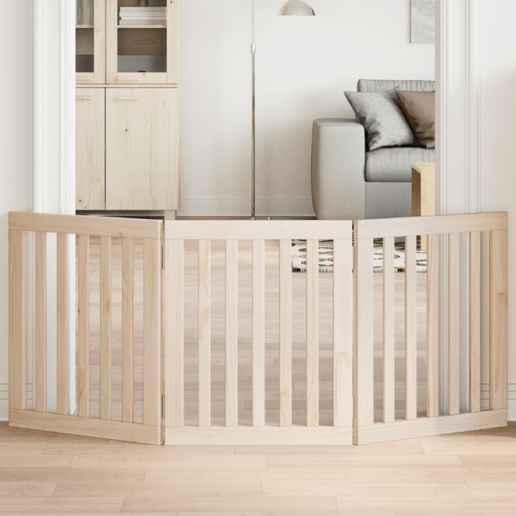 valla mascota madera 3 piezas 150 cm