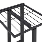 Soporte para Flores de 4 Niveles con Ruedas de Hierro